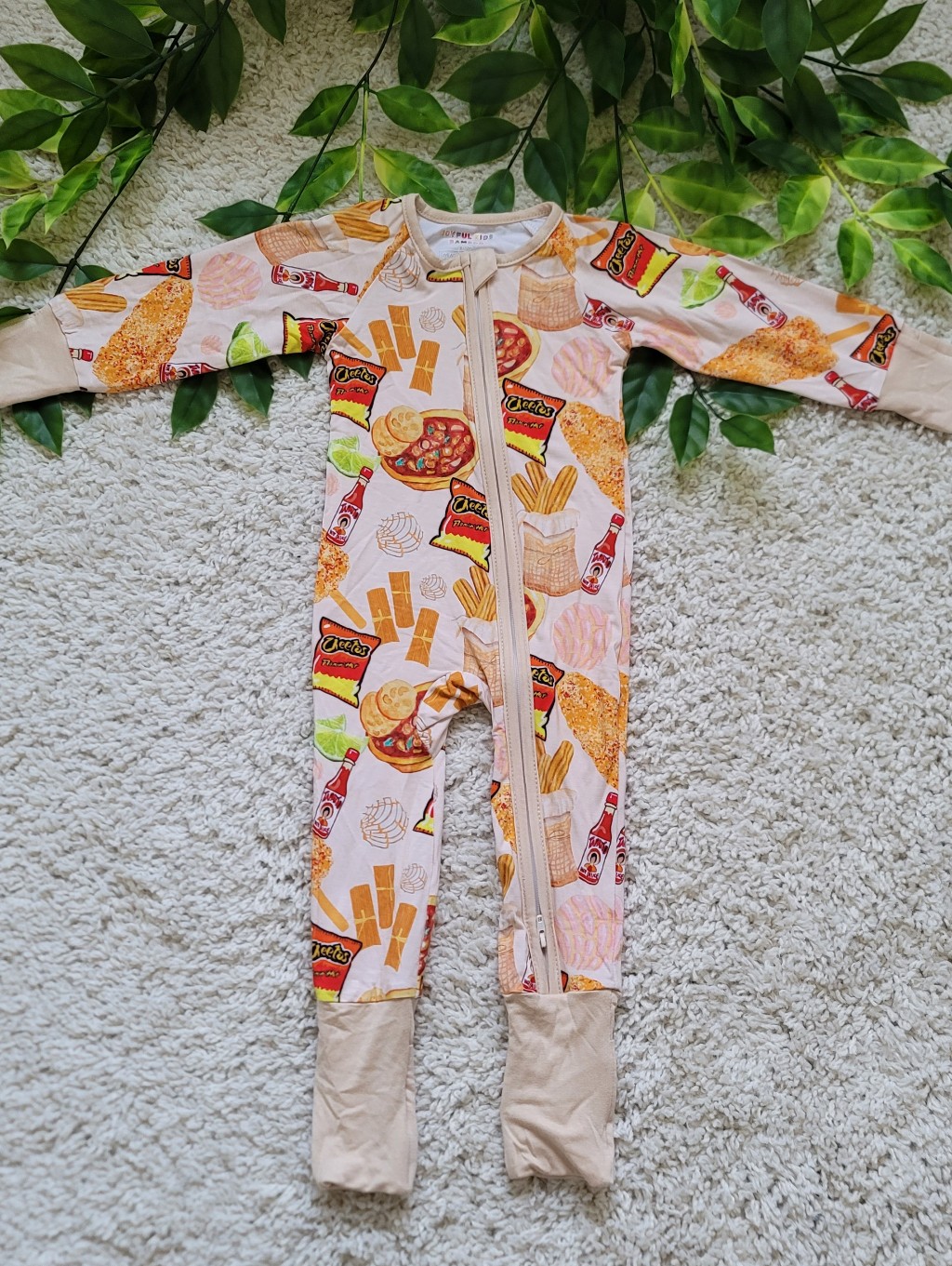 Baby Boy Hispanic Snacks Sleeper (6-12 Months)